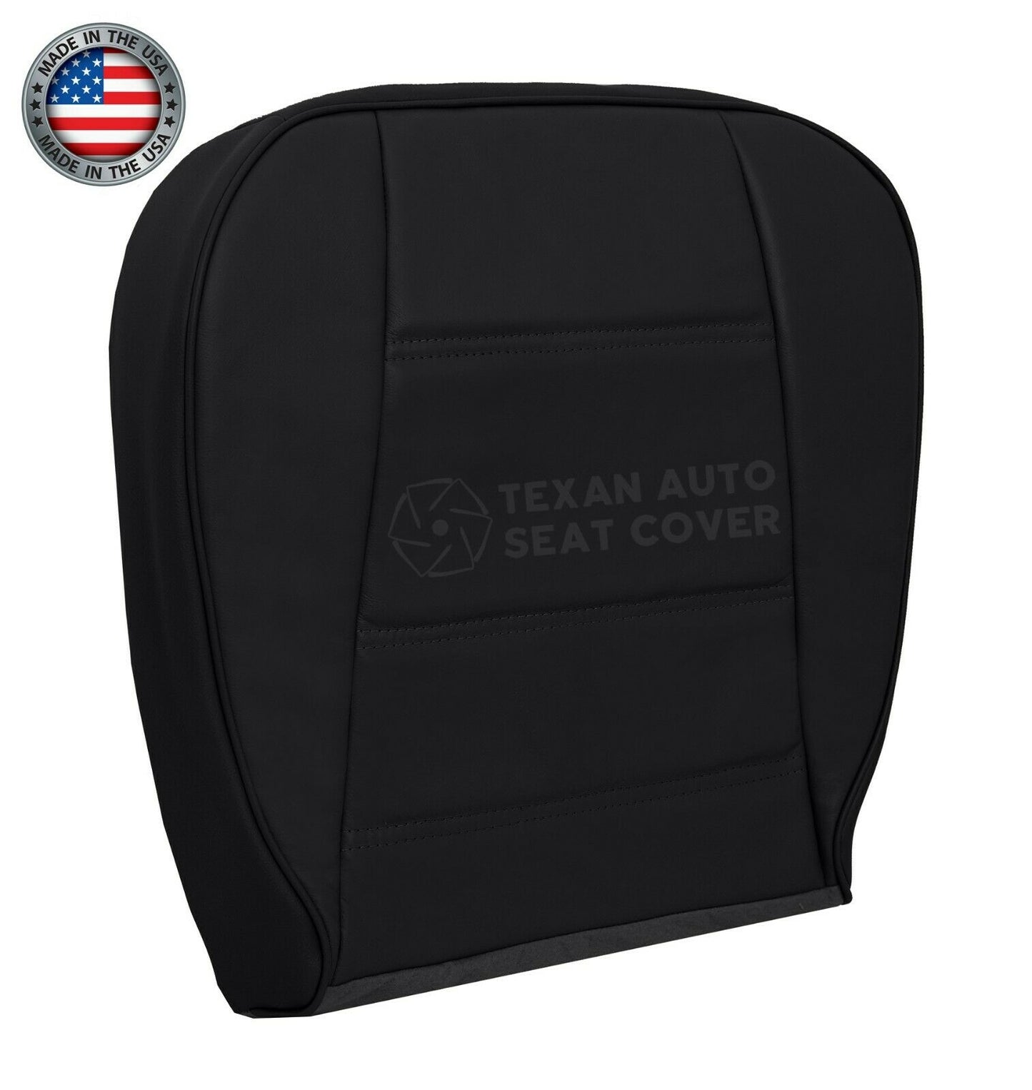 1999, 2000, 2001, 2002, 2003, 2004 Ford Mustang V6 Driver Side Bottom Synthetic Leather Replacement Seat Cover Black