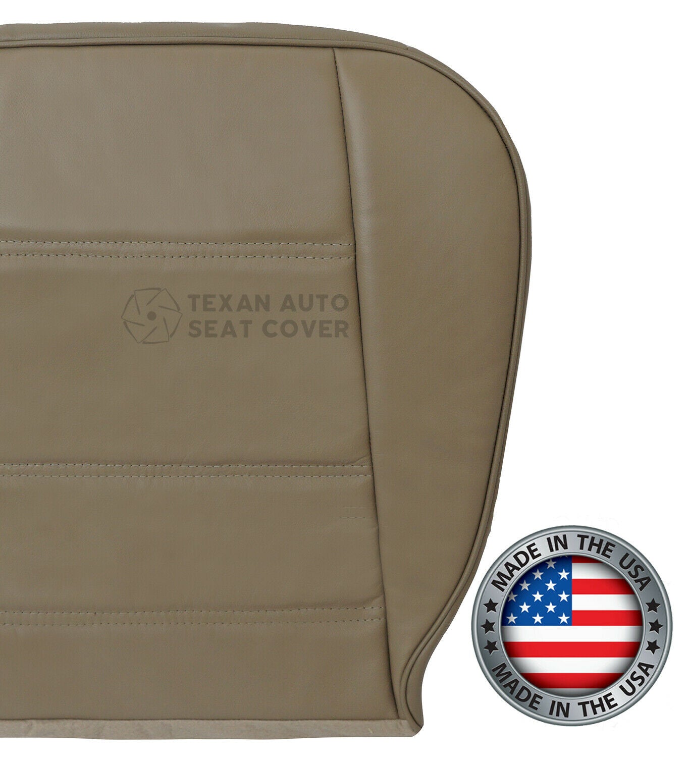 1999, 2000, 2001, 2002, 2003, 2004 Ford Mustang V6 Passenger Side Bottom Leather Replacement Seat Cover Tan