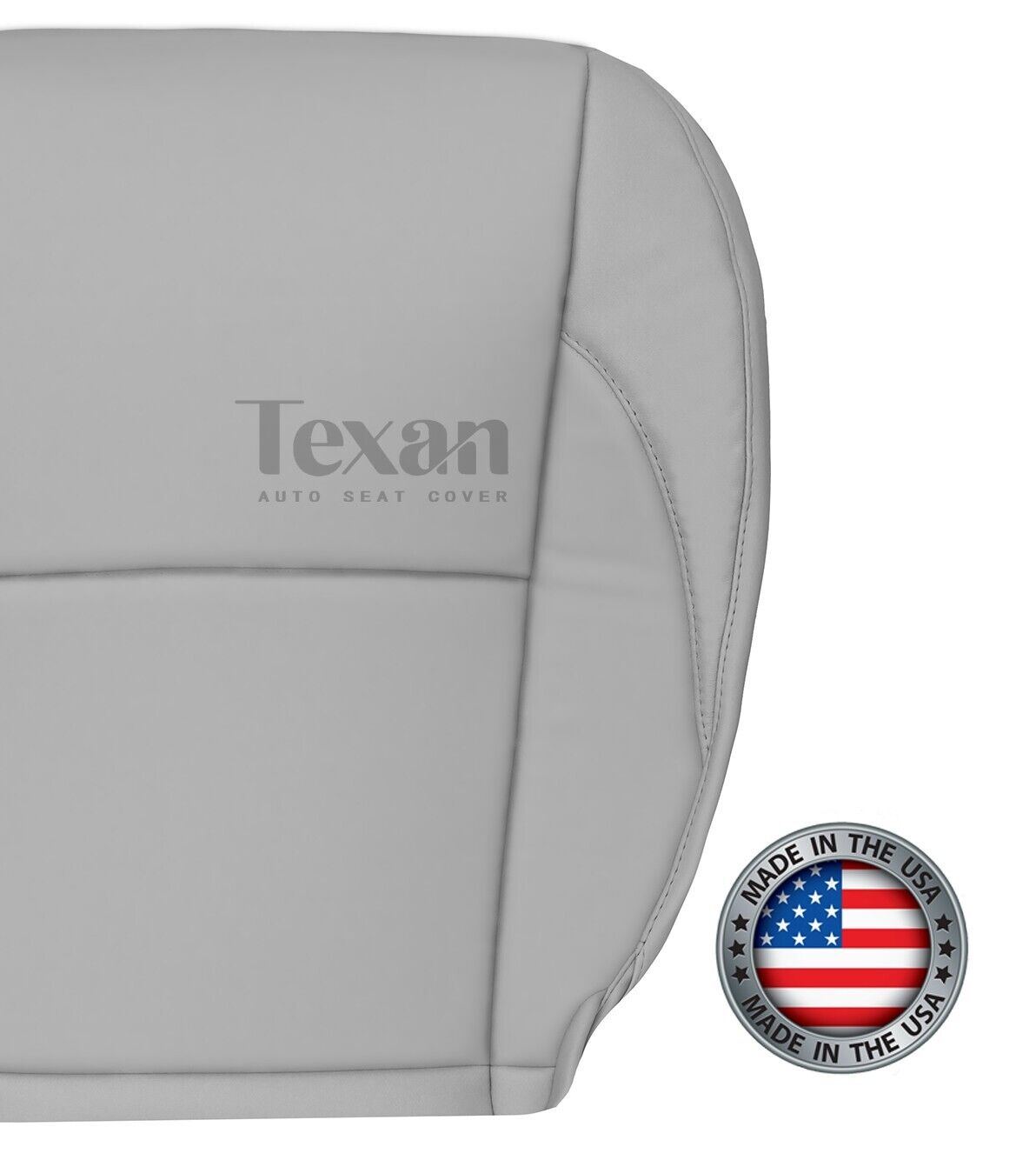 For 2007 to 2012 Lexus ES350 Passenger Side Bottom Synthetic Leather Replacement Seat Cover Gray