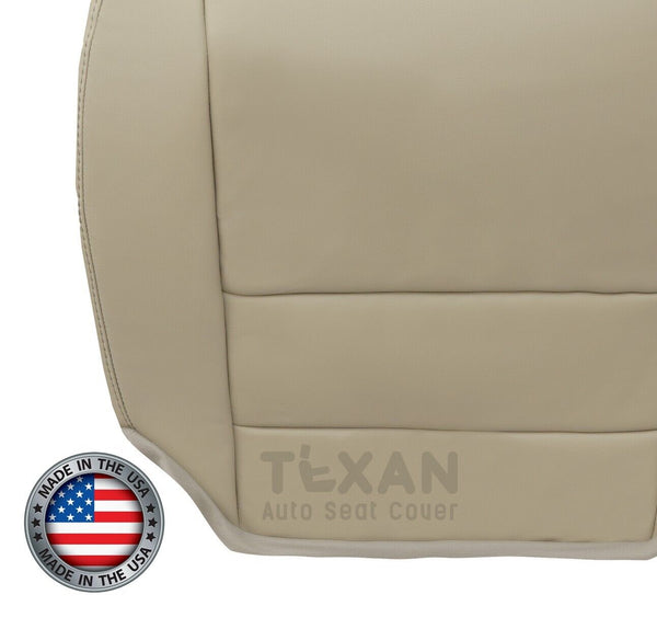 For 2007 - 2013 Acura MDX Driver Side Bottom Synthetic Leather Replacement Seat Cover Tan
