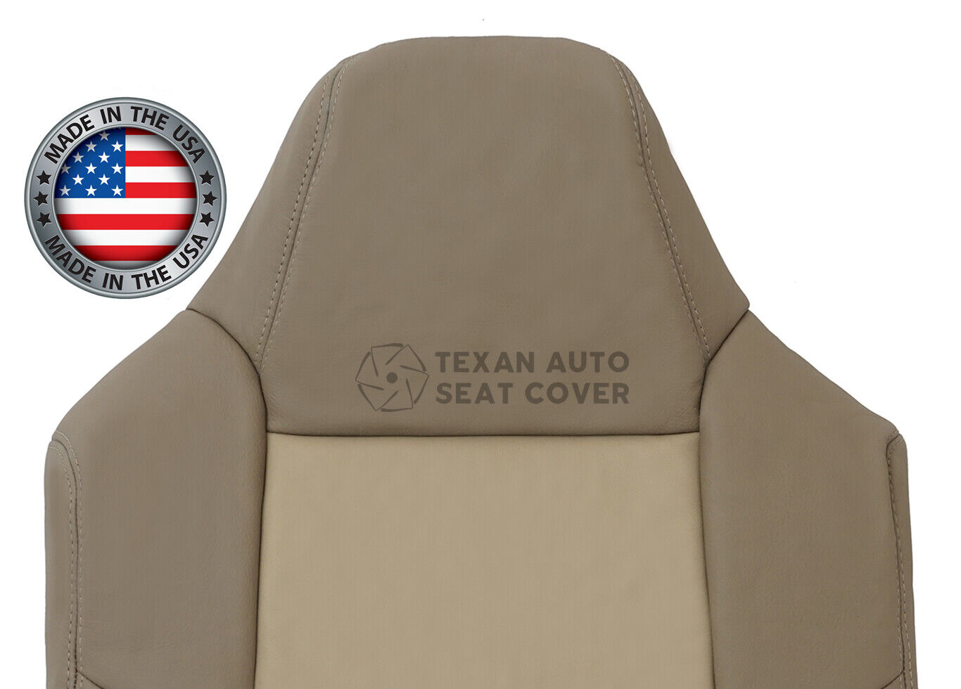 2002 2003 2004 Ford Excursion Eddie Bauer Driver Side Top Leather Seat Cover Tan