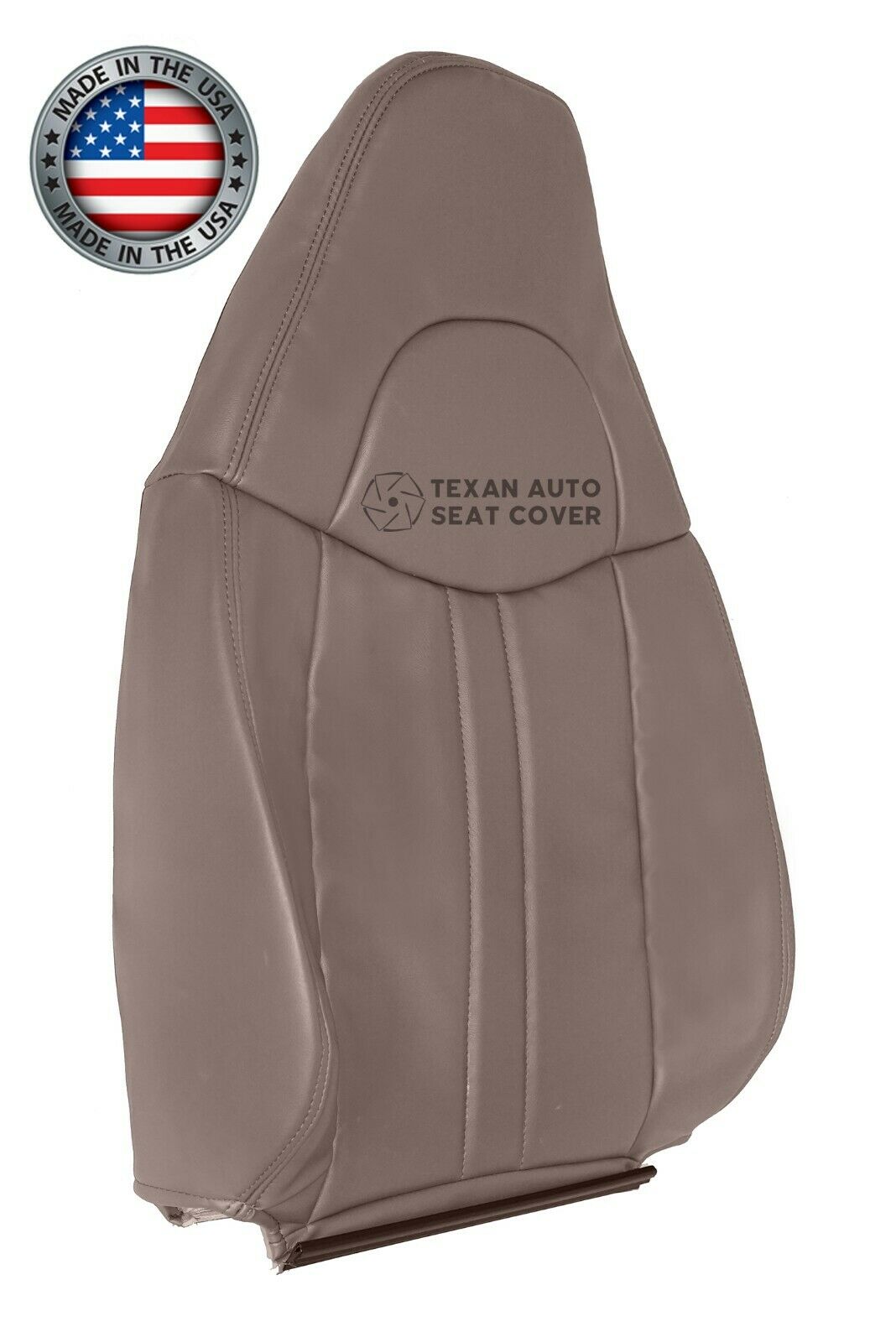 1997 to 2016 Chevy Express Passenger Side Lean Back Synthetic Leather Replacement Seat Cover Tan