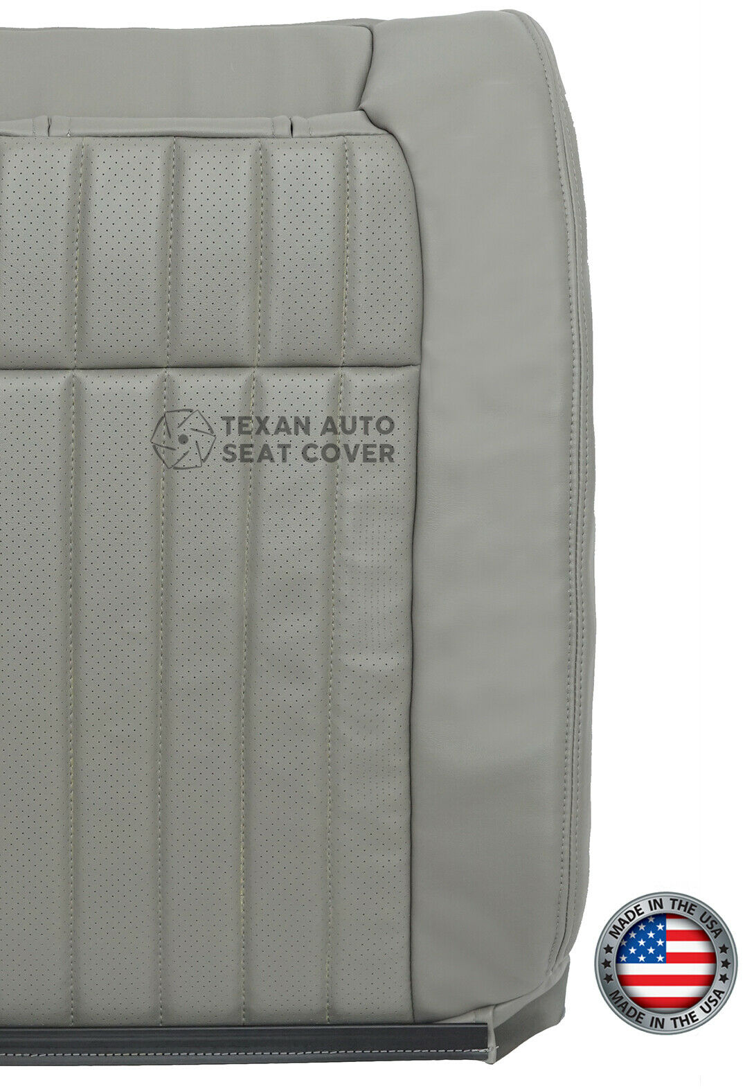1994,1995,1996 Chevy Impala SS Driver Side Lean Back Perforated Synthetic Leather Replacement Seat Cover Gray
