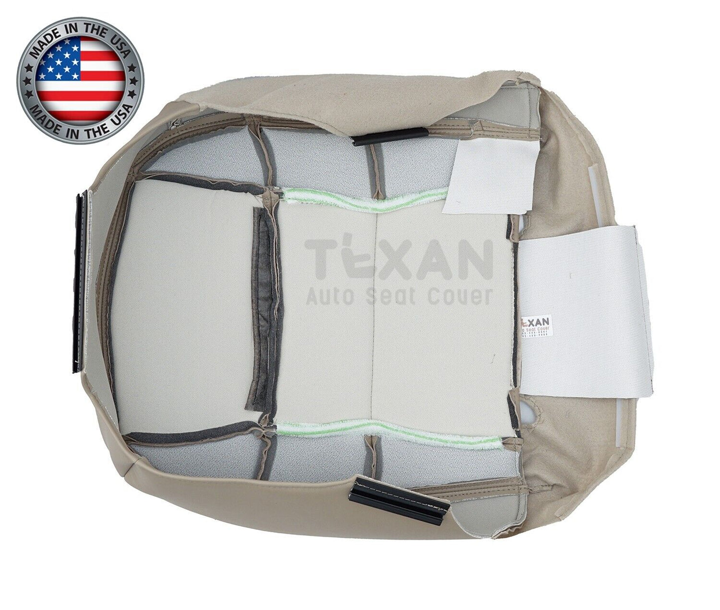 1998, 1999 Lincoln Navigator Driver Side Bottom Synthetic Leather Seat Cover Tan