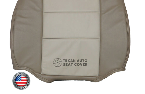 2003 to 2006 Ford Expedition Eddie Bauer. 4X4, 2WD, 4.6L, 5.4L Driver Lean Back Leather Seat Cover Tan