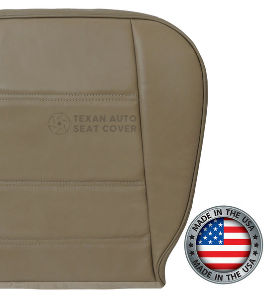 1999, 2000, 2001, 2002, 2003, 2004 Ford Mustang V6 Passenger Side Bottom Synthetic Leather Replacement Seat Cover Tan