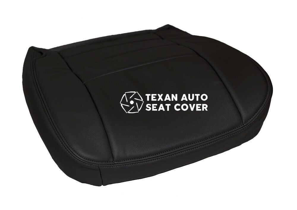 2002, 2003, 2004, 2005, 2006, 2007 Ford F250 F350 F450 F550 Lariat XLT Sport Driver Bottom Leather Seat Cover Black