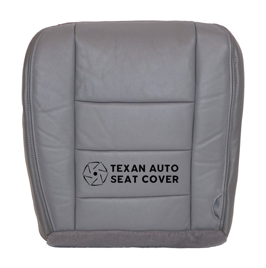 04 05 Ford Excursion Limited XLT Driver Bottom Synthetic Leather Seat Cover Gray