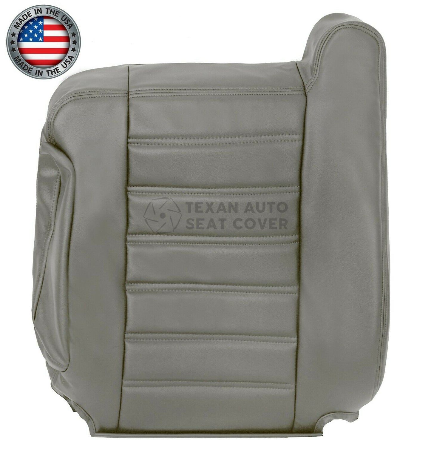 2003, 2004, 2005, 2006, 2007, Hummer H2 SUV, SUT, Truck, Luxury, Adventure Driver Side lean back Leather Seat Cover Gray