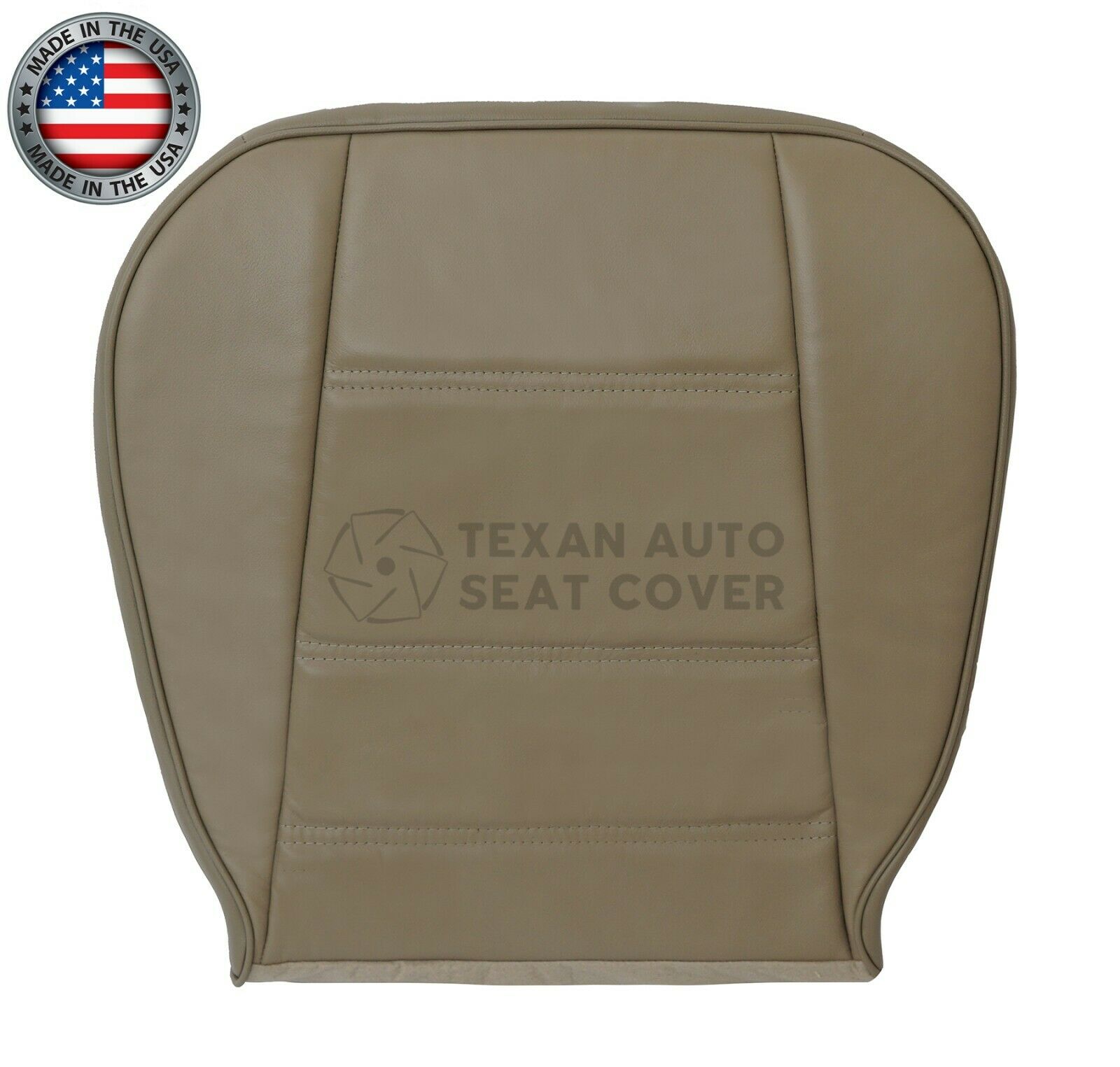 1999, 2000, 2001, 2002, 2003, 2004 Ford Mustang V6 Driver Side Bottom Leather Replacement Seat Cover Tan