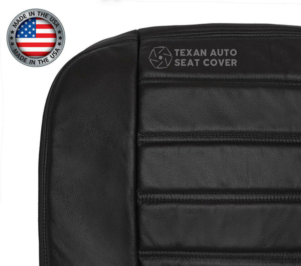 2003, 2004, 2005, 2006, 2007, Hummer H2 SUV, SUT, Truck, Luxury, Adventure Driver Side Bottom Synthetic Leather Seat Cover Black