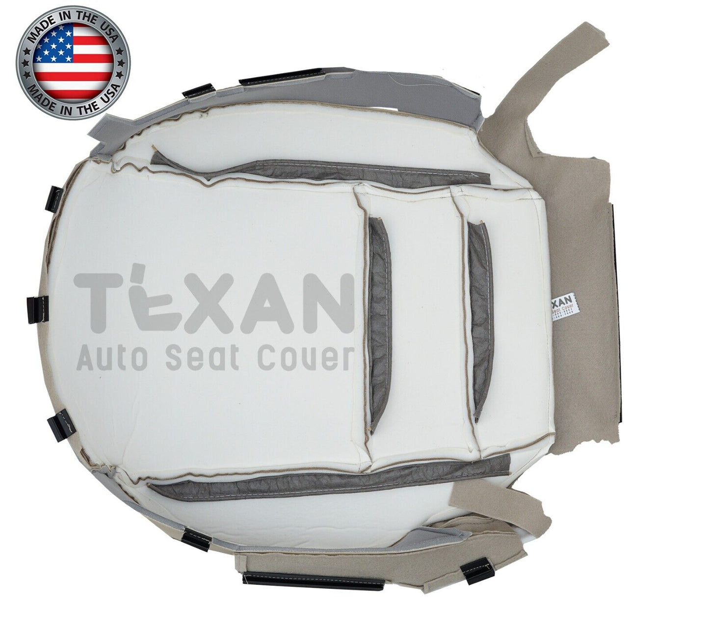 For 2007 2008 2009 2010 2011 2012 2013 Acura MDX Driver Side Bottom Synthetic Leather Replacement Seat Cover Tan