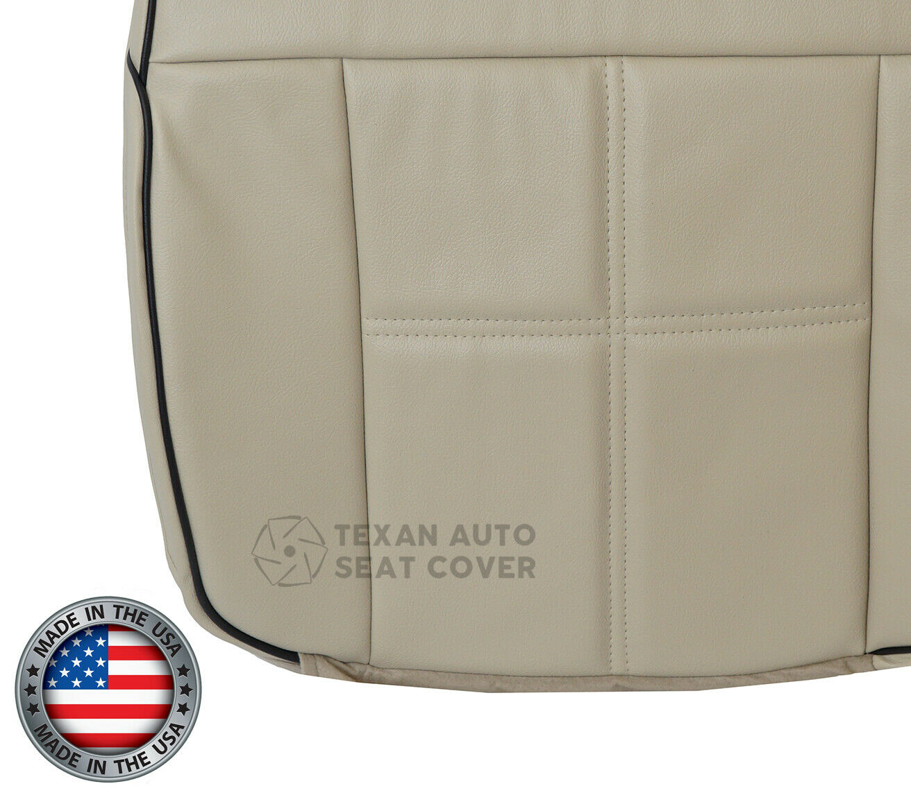 2006, 2007, 2008 Lincoln Mark LT 2WD Passenger Bottom Leather Replacement Seat Cover Tan