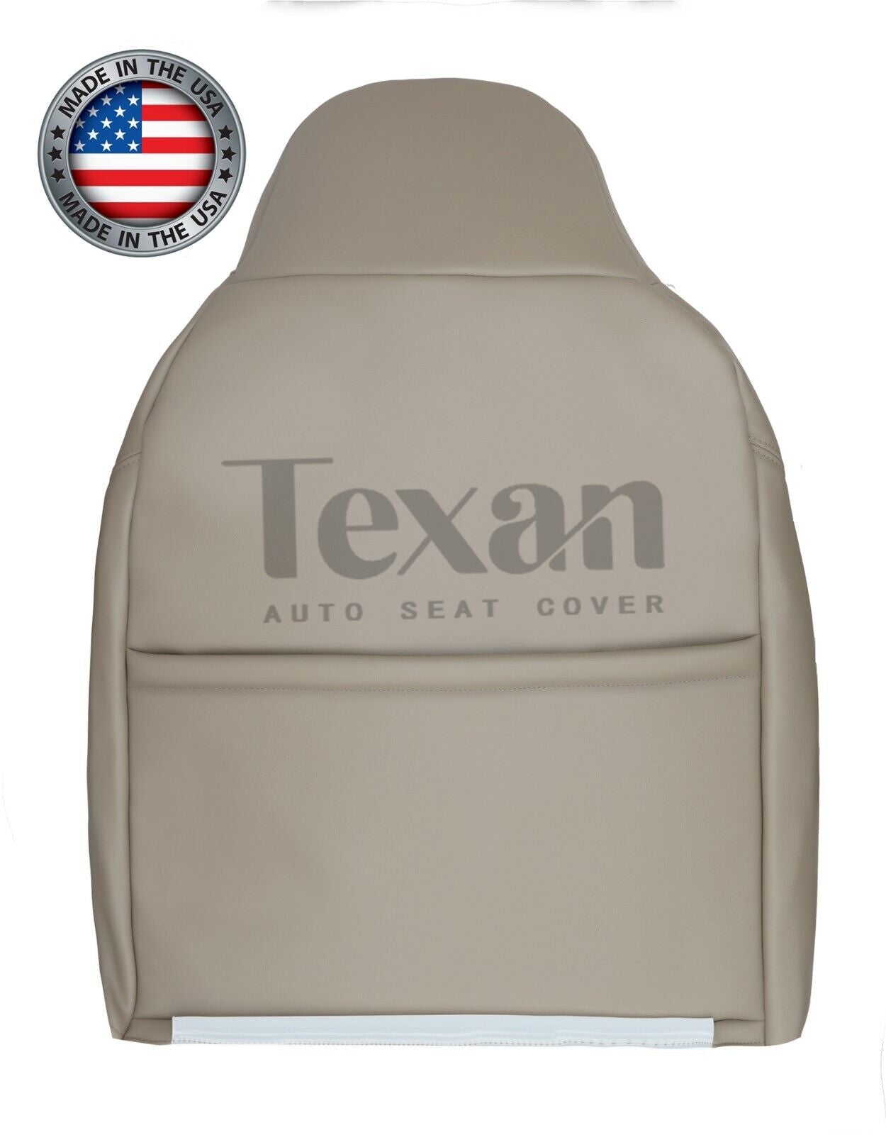 2000, 2001 Ford Excursion Limited Passenger Side Lean Back Synthetic Leather Replacement Seat Cover Tan