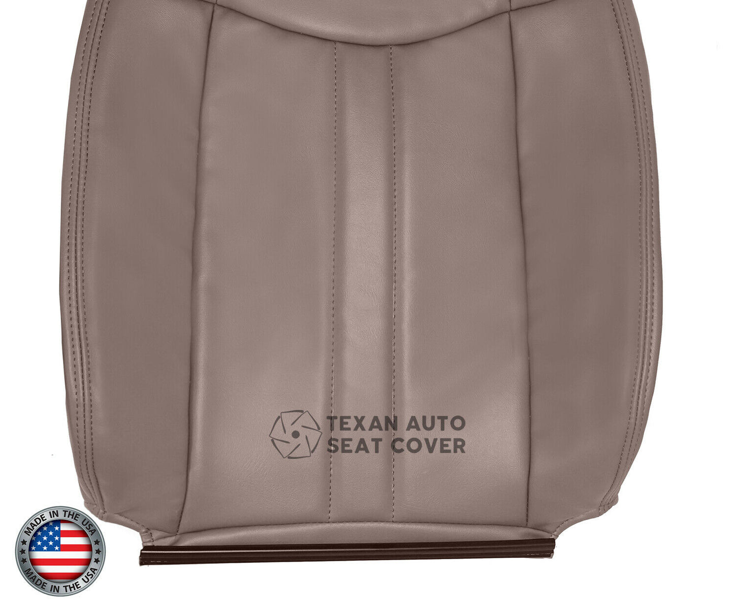 1997 to 2016 Chevy Express Driver Side Lean Back Synthetic Leather Replacement Seat Cover Tan