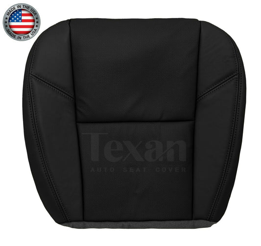 2012 to 2014 Chevy Silverado Driver Bottom Leather Perforated Seat Cover Black