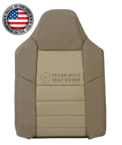 2002 2003 2004 Ford Excursion Eddie Bauer Driver Side Top Leather Seat Cover Tan