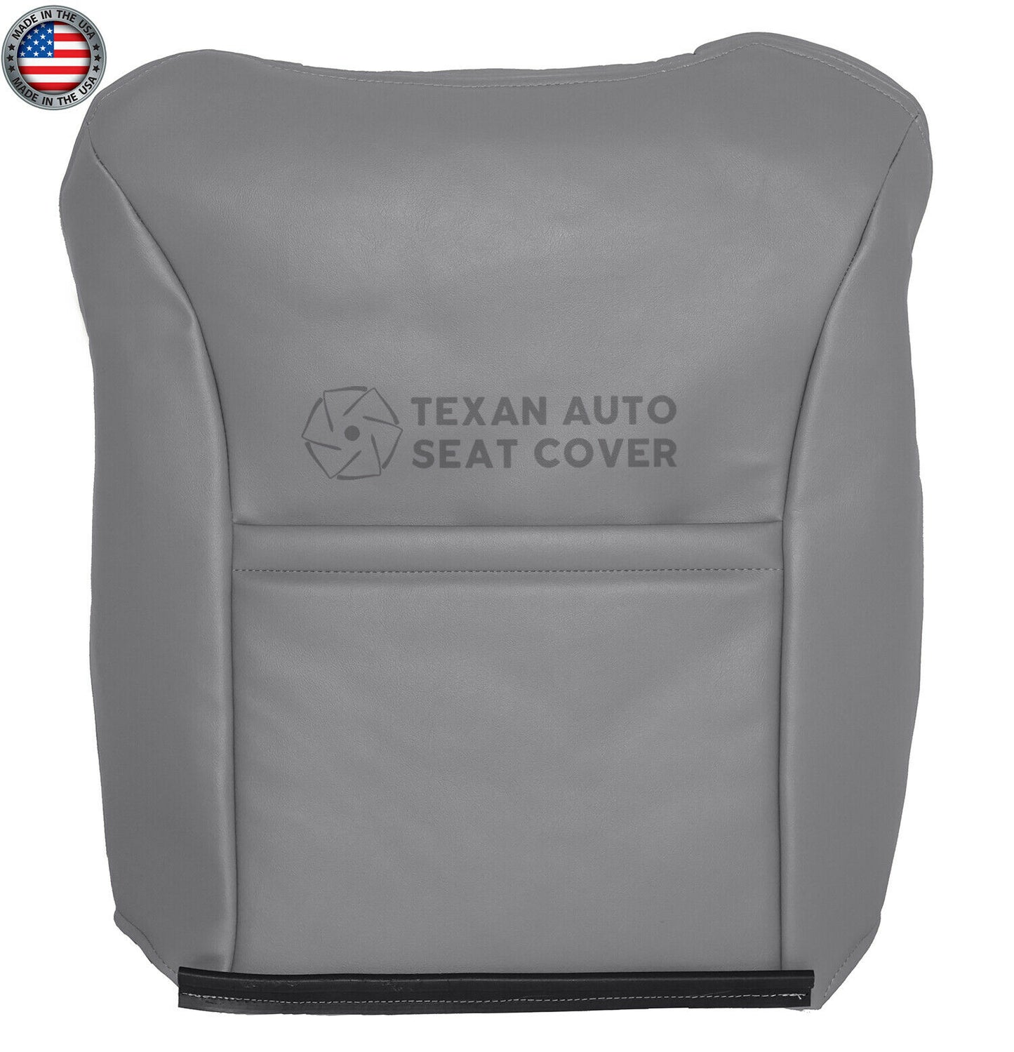 2001, 2002 Ford F150 Lariat Single Cab , Super Crew, Crew Cab Driver Lean Back Leather Seat Cover Gray
