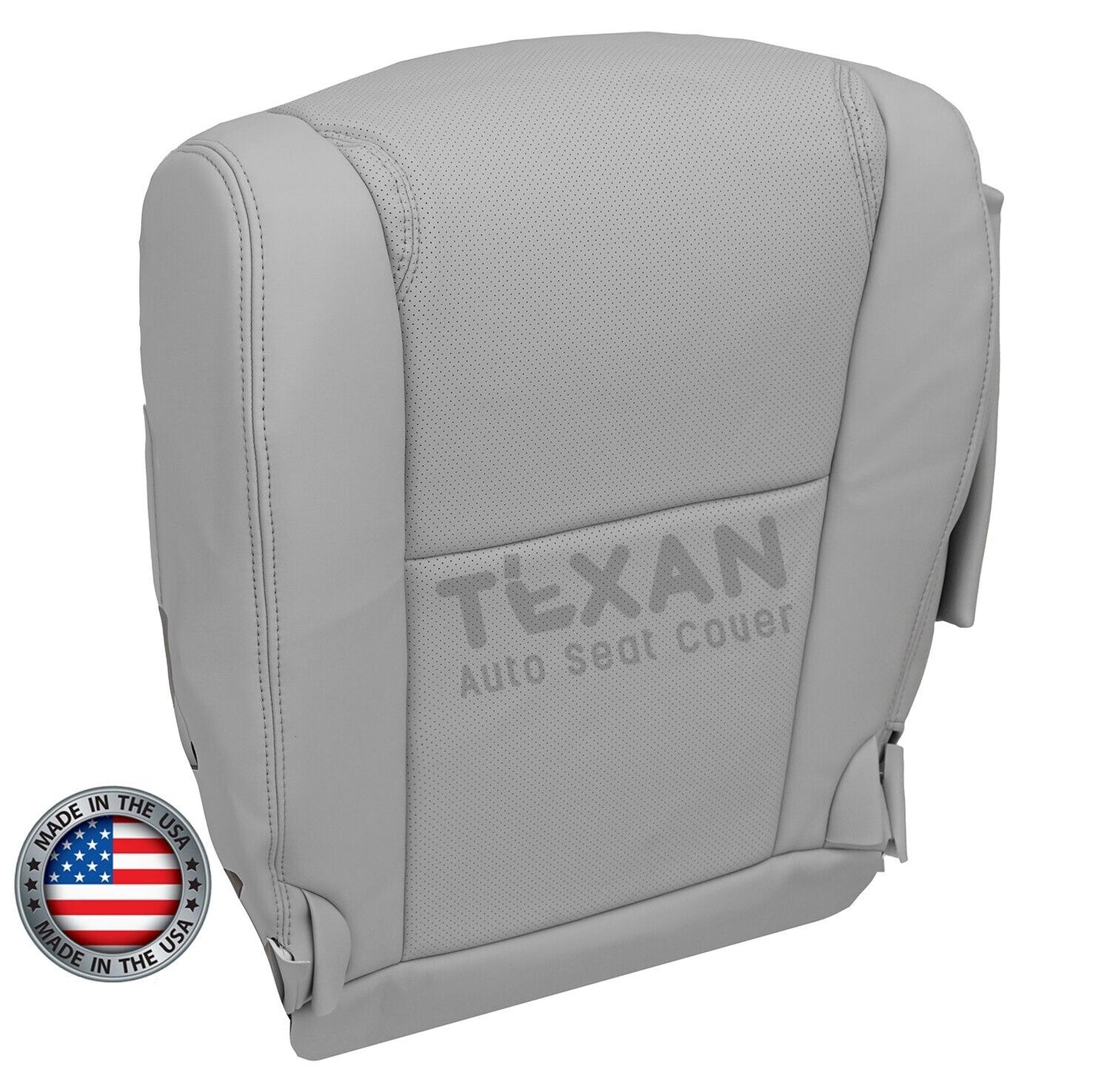 For 2006 to 2011 Lexus GS300, GS350, GS430, GS450H, GS460 Driver Side Bottom Perforated Synthetic Leather Replacement Seat Cover Gray