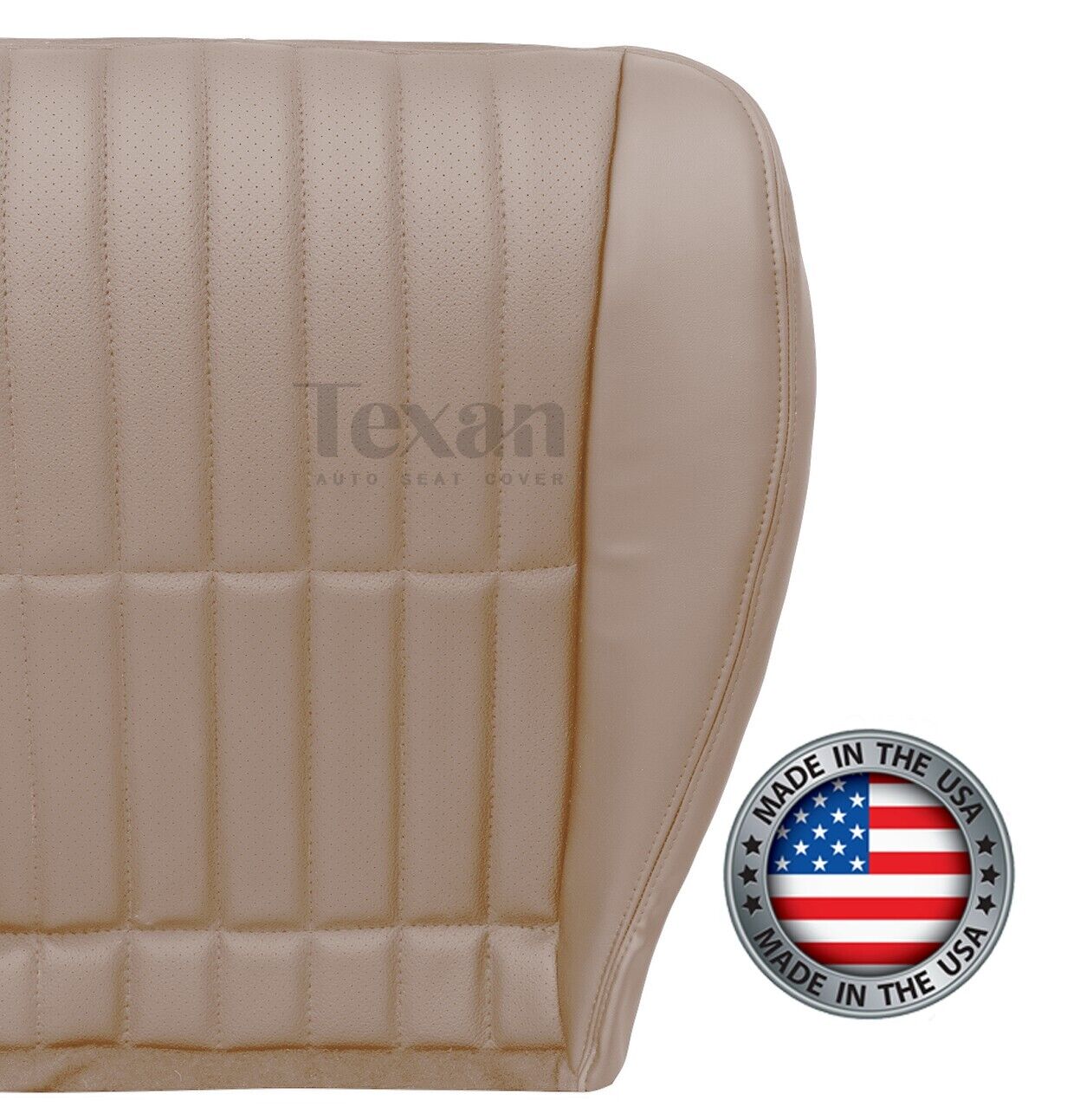 1997 to 2002 Chevy Camaro SS V6 RS Passenger Side Bottom Perforated Leather Replacement Seat Cover Tan