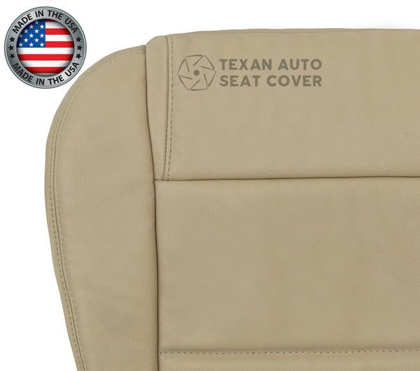 2005, 2006, 2007, 2008, 2009 Ford Mustang V6 Driver Side Bottom Synthetic Leather Replacement Seat Cover Tan