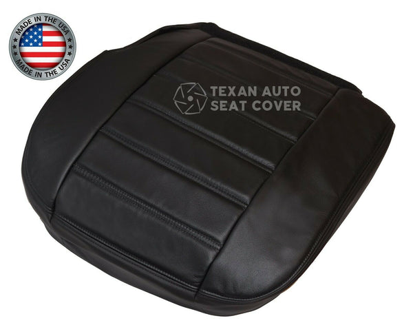 2003, 2004, 2005, 2006, 2007, Hummer H2 SUV, SUT, Truck, Luxury, Adventure Driver Side Bottom Leather Seat Cover Black