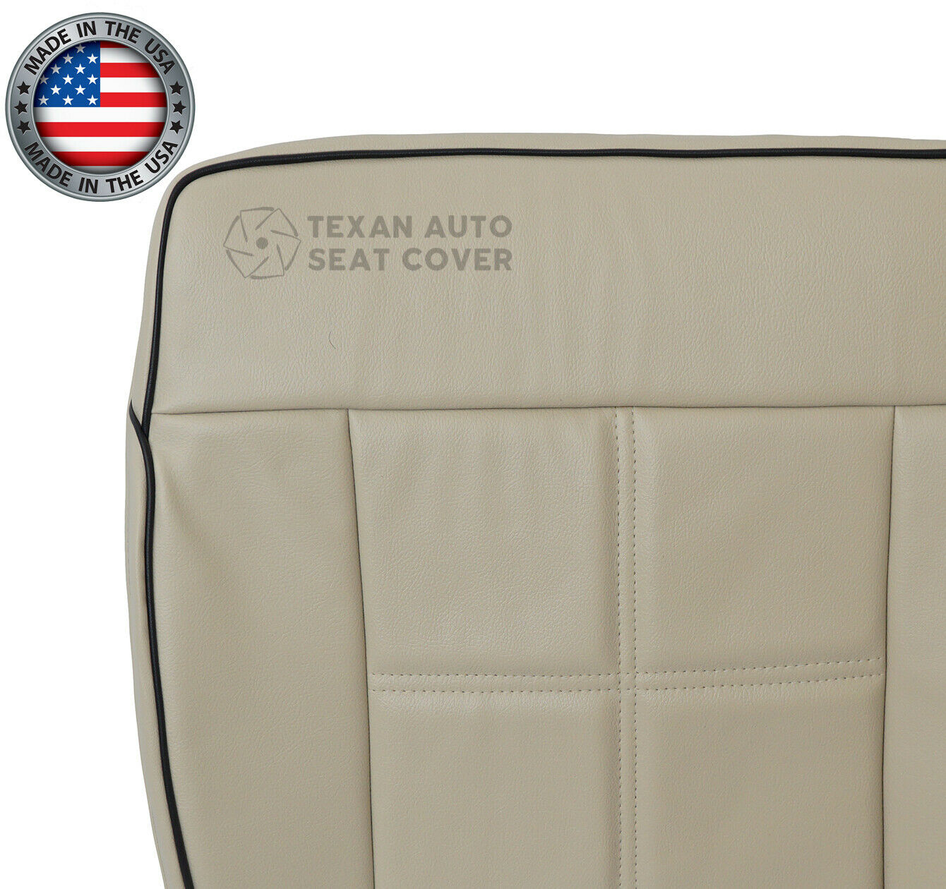 2006, 2007, 2008 Lincoln Mark LT 2WD Passenger Bottom Leather Replacement Seat Cover Tan