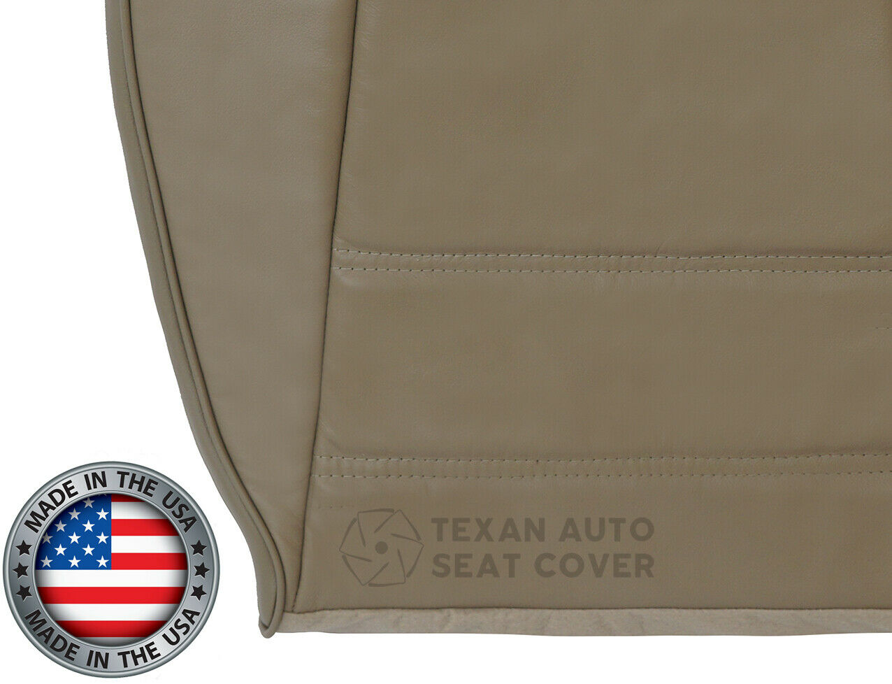 1999, 2000, 2001, 2002, 2003, 2004 Ford Mustang V6 Passenger Side Bottom Leather Replacement Seat Cover Tan