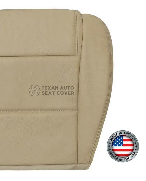2005, 2006, 2007, 2008, 2009 Ford Mustang V6 Driver Side Bottom Synthetic Leather Replacement Seat Cover Tan