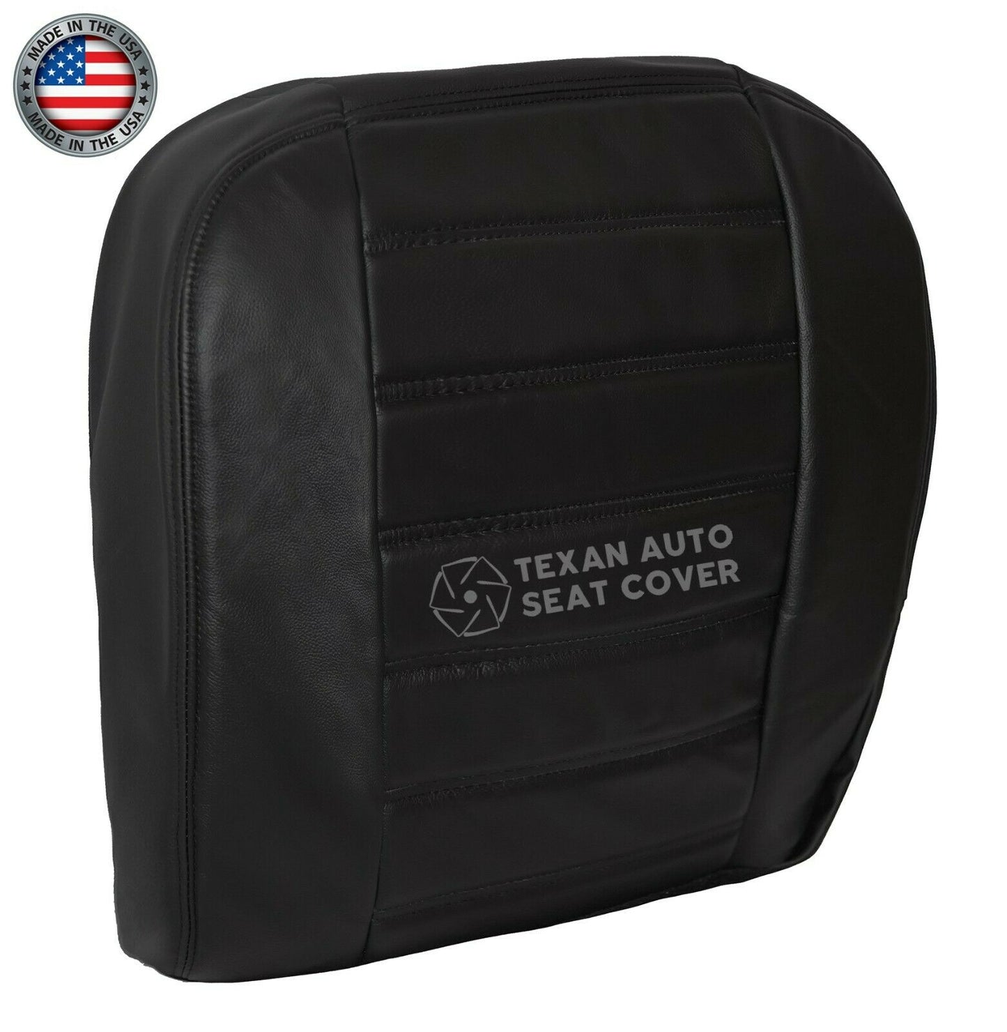 2003, 2004, 2005, 2006, 2007, Hummer H2 SUV, SUT, Truck, Luxury, Adventure Driver Side Bottom Leather Seat Cover Black