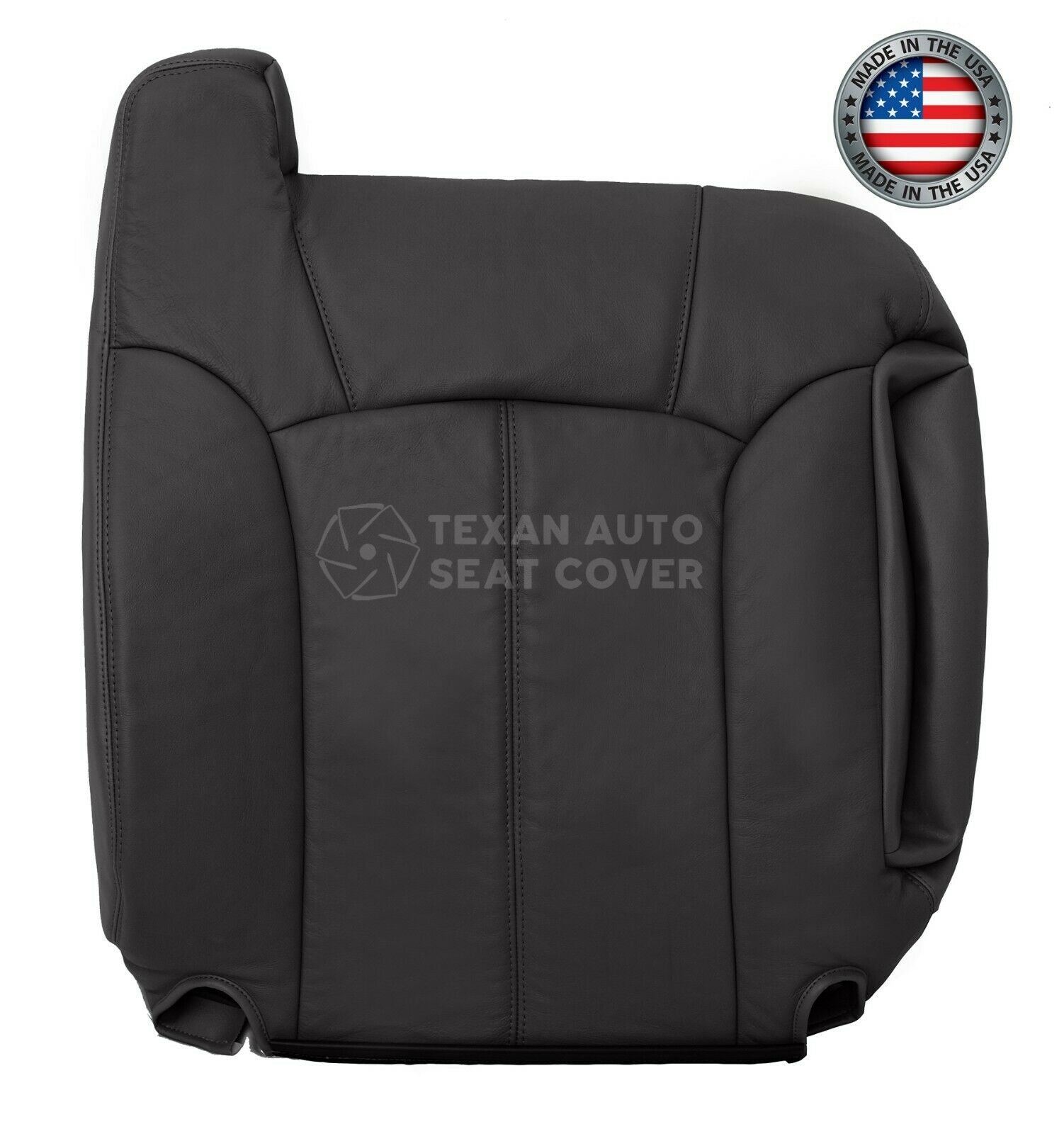 1999, 2002 Chevy Silverado Driver Lean Back Vinyl Seat cover Dark Gray