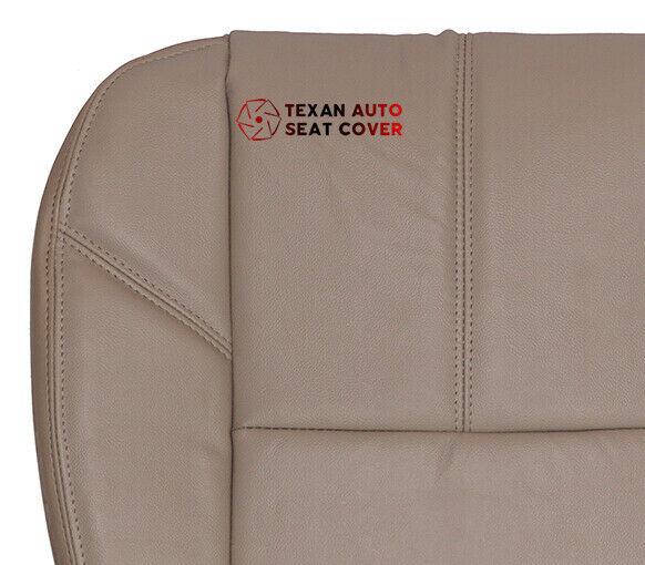 2007, 2008, 2009, 2010, 2011, 2012, 2013, 2014 GMC Sierra Denali, SLT, SLE, SL Passenger  Side Bottom Leather Replacement Seat Cover Tan