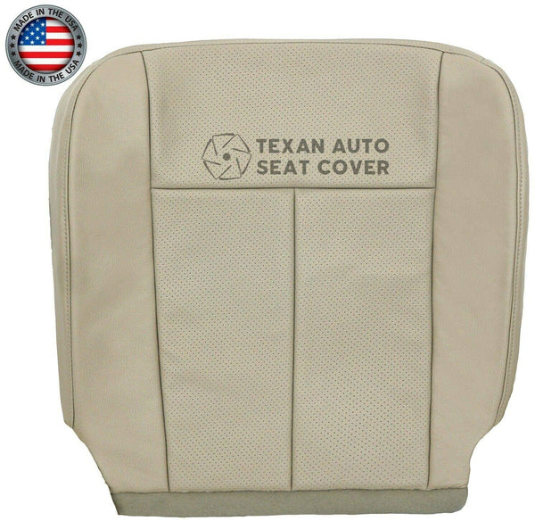 2007 to 2014 Ford Expedition Passenger Side Bottom Perforated Leather Replacement Seat Cover Tan