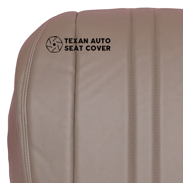 2003 to 2016 Chevy Express Driver Side Bottom Synthetic Leather Replacement Seat Cover Tan