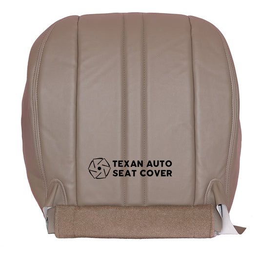 2003 to 2016 Chevy Express Driver Side Bottom Synthetic Leather Replacement Seat Cover Tan