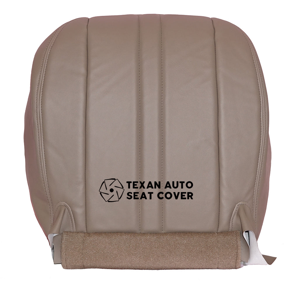 2003 to 2016 Chevy Express Passenger Side Bottom Synthetic Leather Replacement Seat Cover Tan