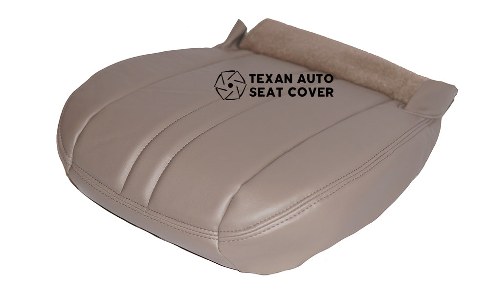 2003 to 2016 Chevy Express Passenger Side Bottom Synthetic Leather Replacement Seat Cover Tan