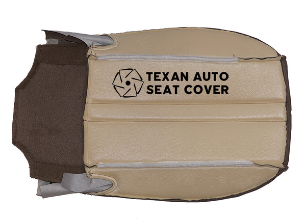 2003 to 2016 Chevy Express Passenger Side Bottom Synthetic Leather Replacement Seat Cover Tan