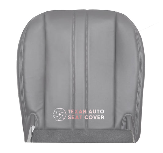 1997 to 2002 Chevy Express Van Driver Side Bottom Synthetic Leather Replacement Seat Cover Gray