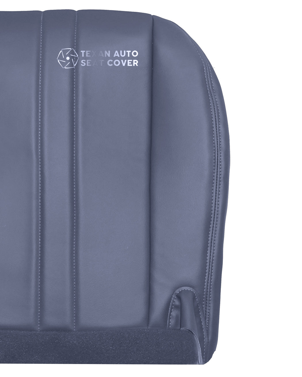 1997 to 2002 Chevy Express Passenger Side Bottom Synthetic Leather Replacement Seat Cover Blue