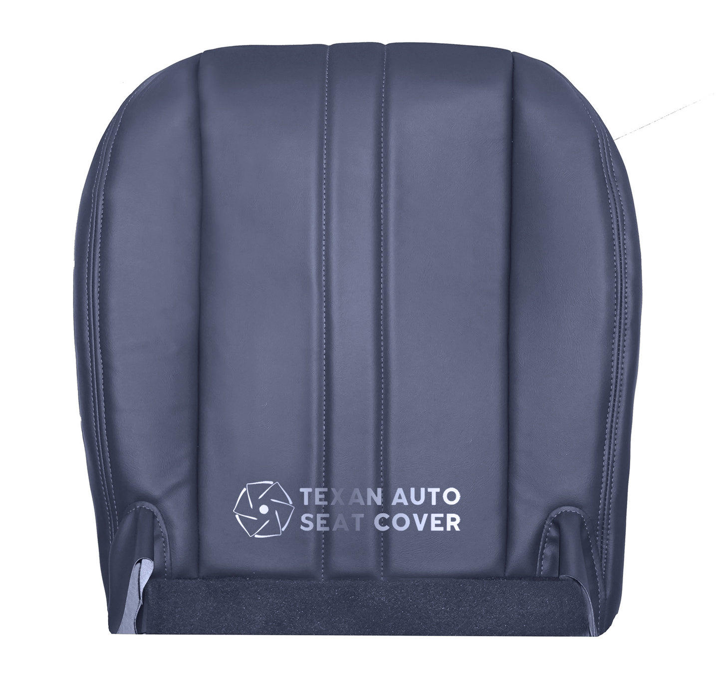 1997 to 2002 Chevy Express Driver Side Bottom Synthetic Leather Replacement Seat Cover Blue