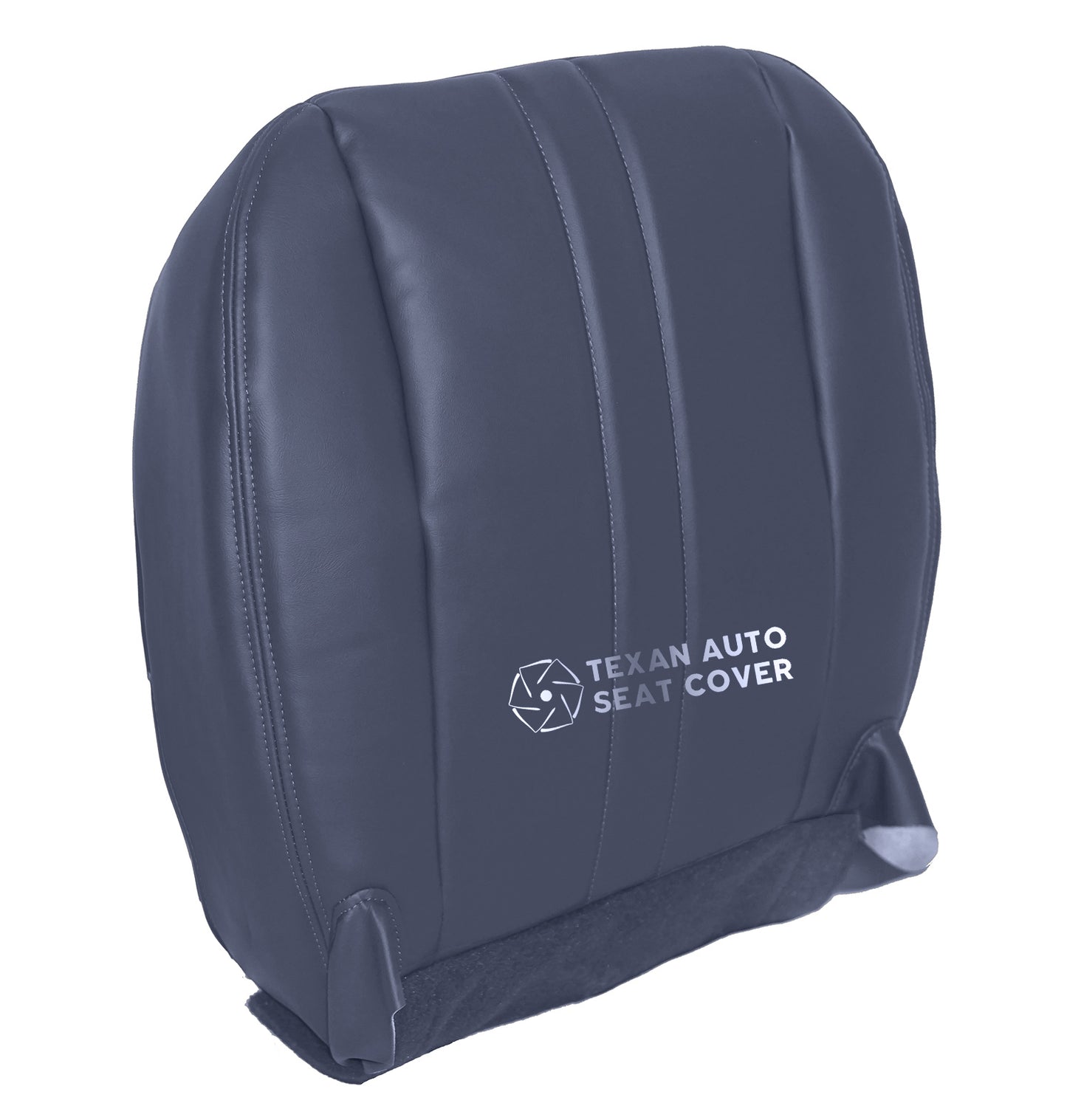 1997 to 2002 Chevy Express Passenger Side Bottom Synthetic Leather Replacement Seat Cover Blue