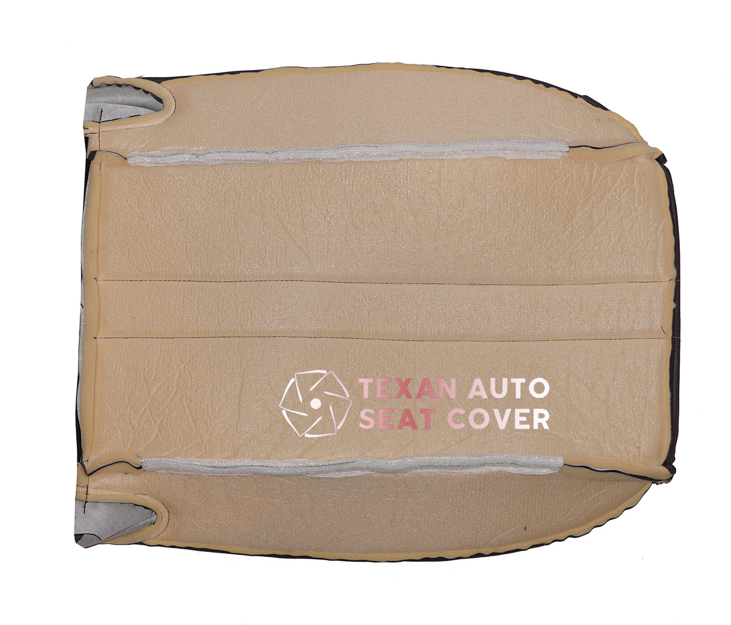 1997 to 2002 Chevy Express Van Driver Side Bottom Synthetic Leather Replacement Seat Cover Gray