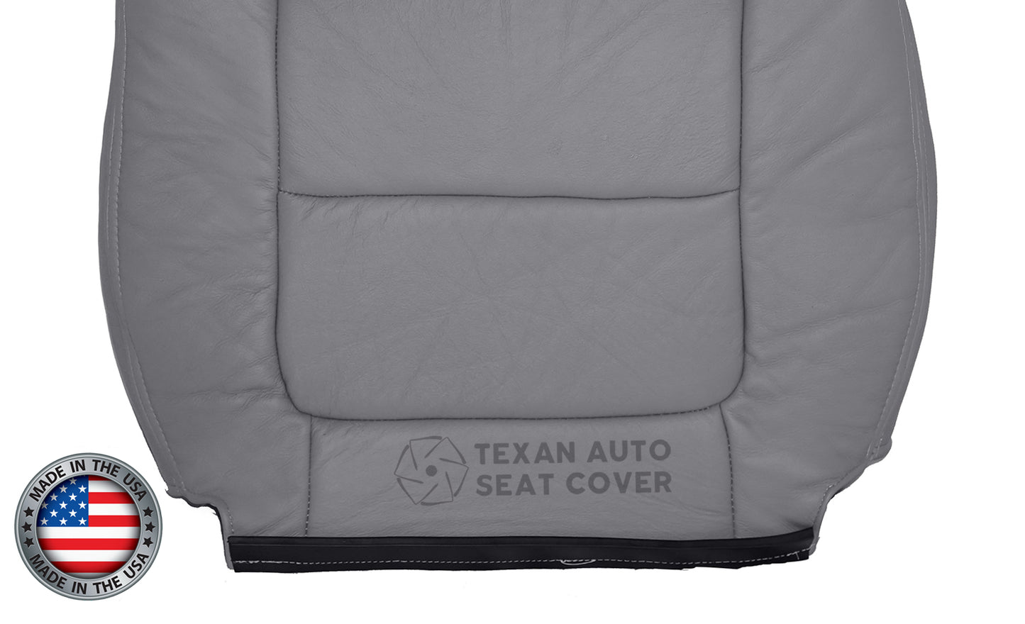 2001, 2002 Ford F150 Lariat Single Cab , Super Crew, Crew Cab Driver Lean Back Synthetic Leather Seat Cover Gray
