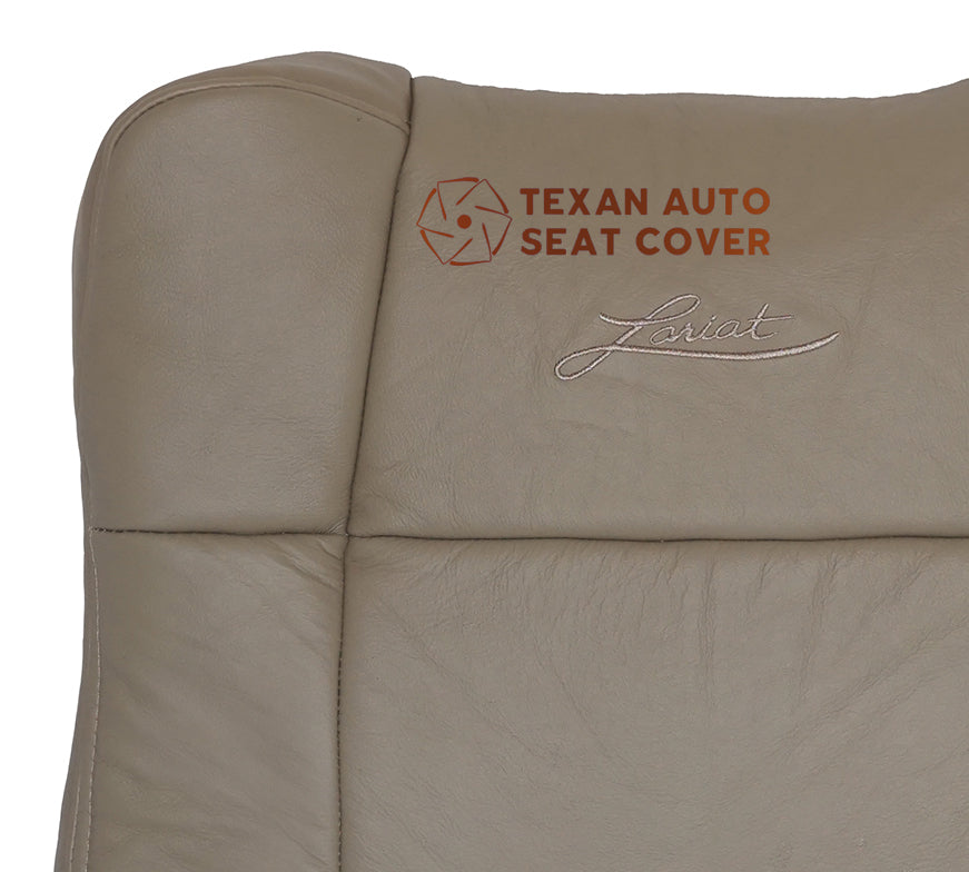 2001, 2002 Ford F150 Lariat Single Cab , Super Crew ,Crew cab Driver Lean Back Synthetic Leather Seat Cover Tan