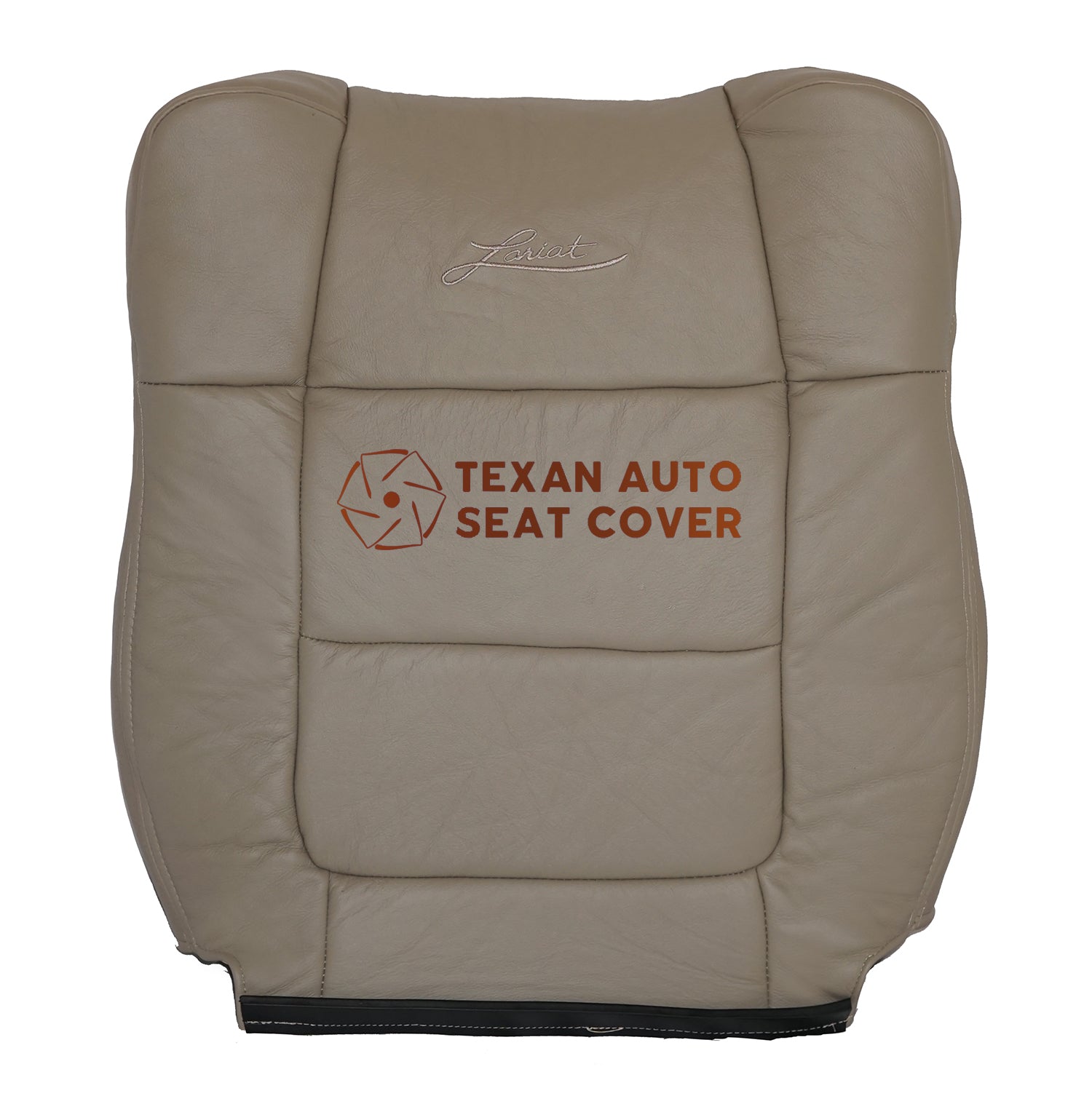 2001, 2002 Ford F150 Lariat Passenger Lean Back Synthetic Leather Seat Cover Tan