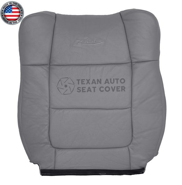 2001, 2002 Ford F150 Lariat Driver Lean Back Synthetic Leather Seat Cover Gray