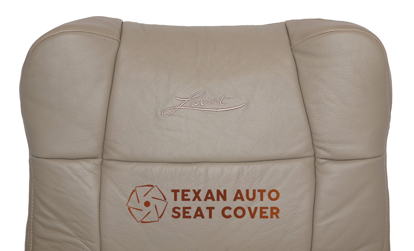 2001, 2002 Ford F150 Lariat Single Cab  Super Crew, Crew Cab Passenger Lean Back Synthetic Leather Seat Cover Tan