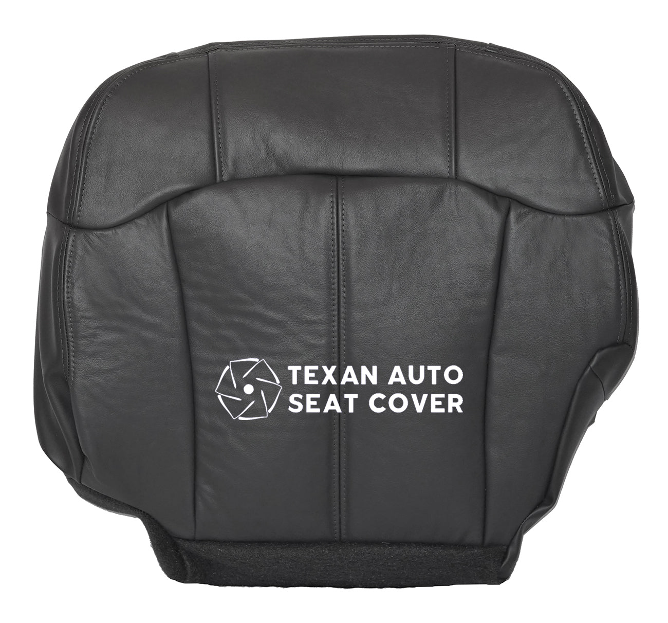 1999, 2002 Chevy Silverado Passenger Bottom Vinyl Seat Cover Dark Gray