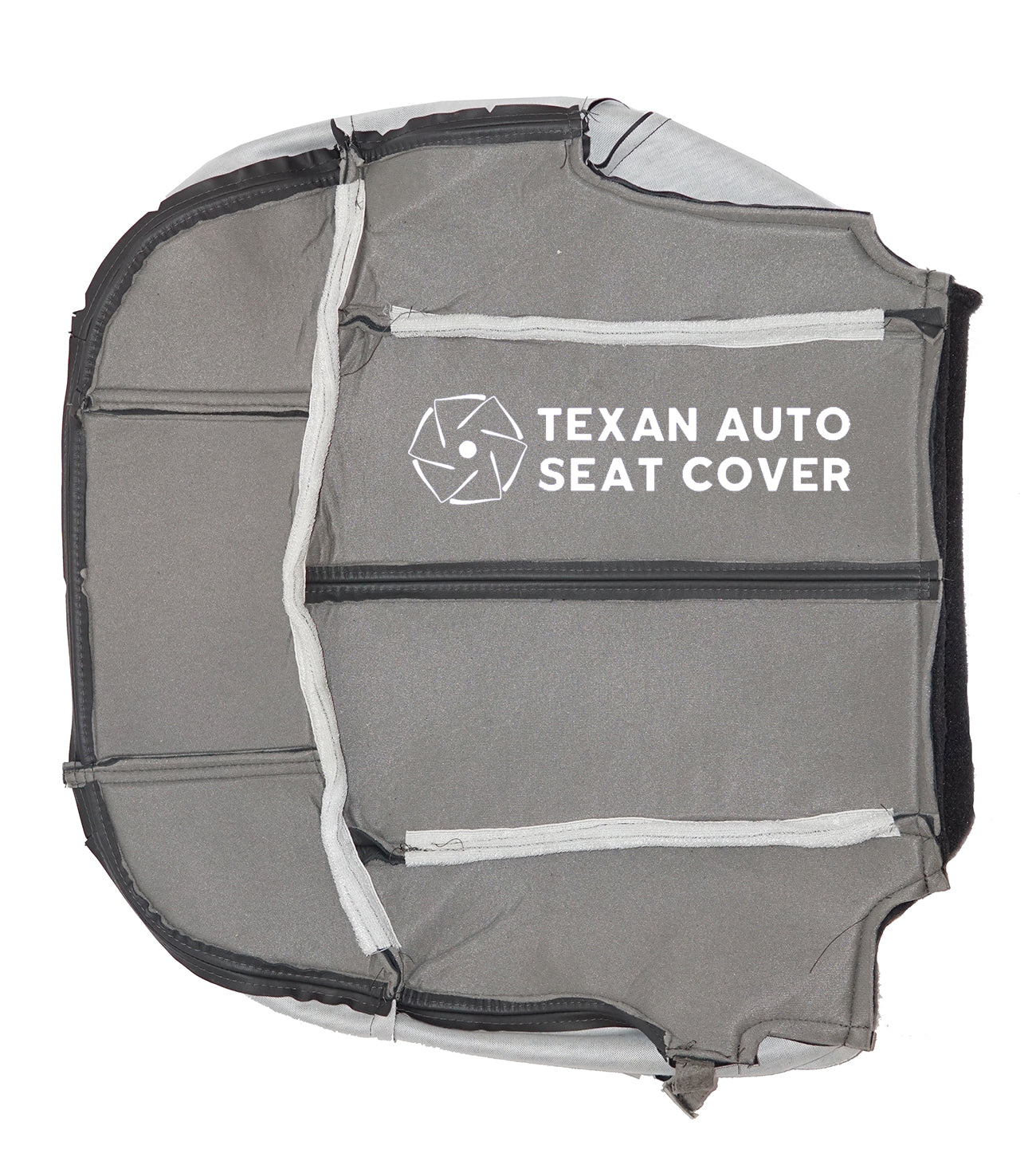 2000 to 2002 Chevy Silverado Driver Side Bottom Leather Replacement Seat Cover Dark Gray